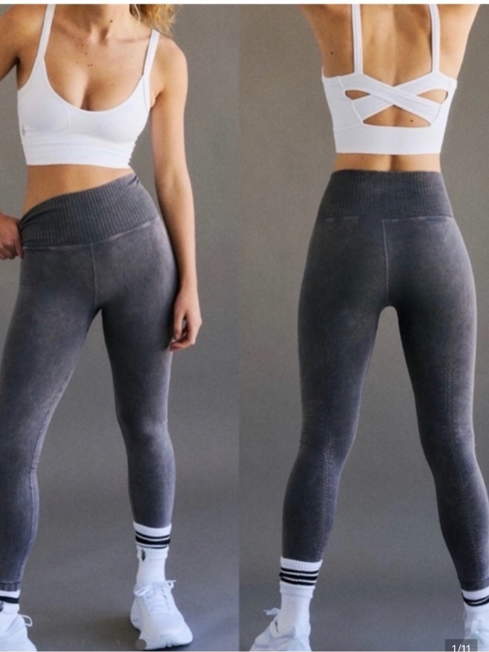 Free People Movement Good Karma High Waist 7/8 Leggings Women’s M/L Grey